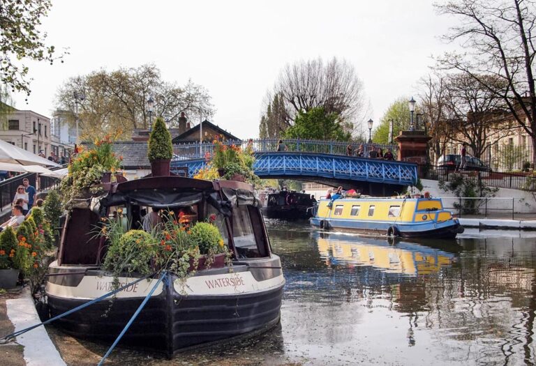 Little-Venice-Canal-London-SF-03 House boats at Little Venice Canal in London. Photo by Susannah Fields