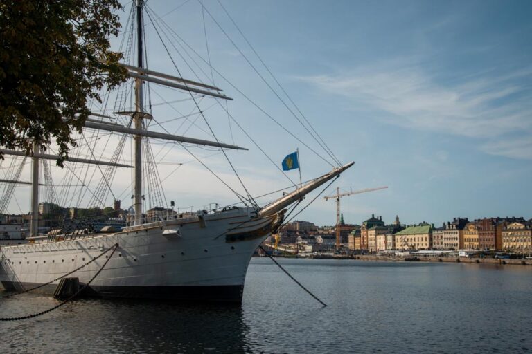 Stockholm-Sweden-Skeppsholmen-ELJ-002 Af Chapman, a ship turned youth hostel, is docked at Skeppsholmen, Stockholm, Sweden. Photo by Eva-Lotta Jansson