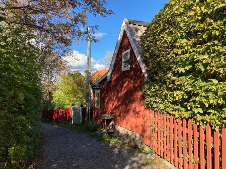 Stockholm-Sweden-Vaxholm-ELJ-002 Residential housing in a historic part of Waxholm, Sweden. Photo by Eva-Lotta Jansson