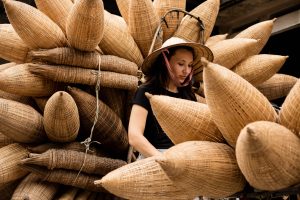 Picture showcasing the fish trap making village